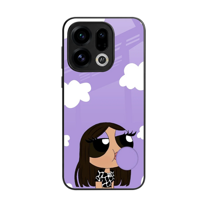 Grape Chic back phone cover | glass case for oppo find x9