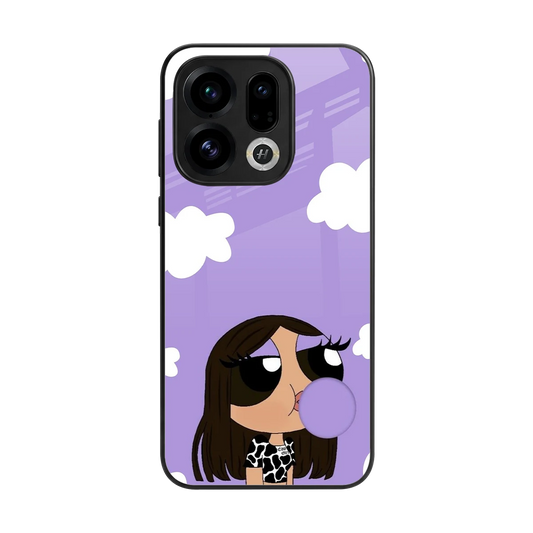 Grape Chic back phone cover | glass case for oppo find x9