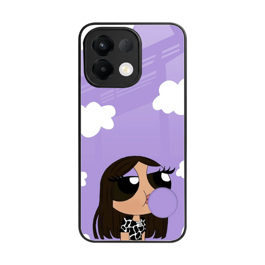 Grape Chic back phone cover | glass case for oppo k13 5g