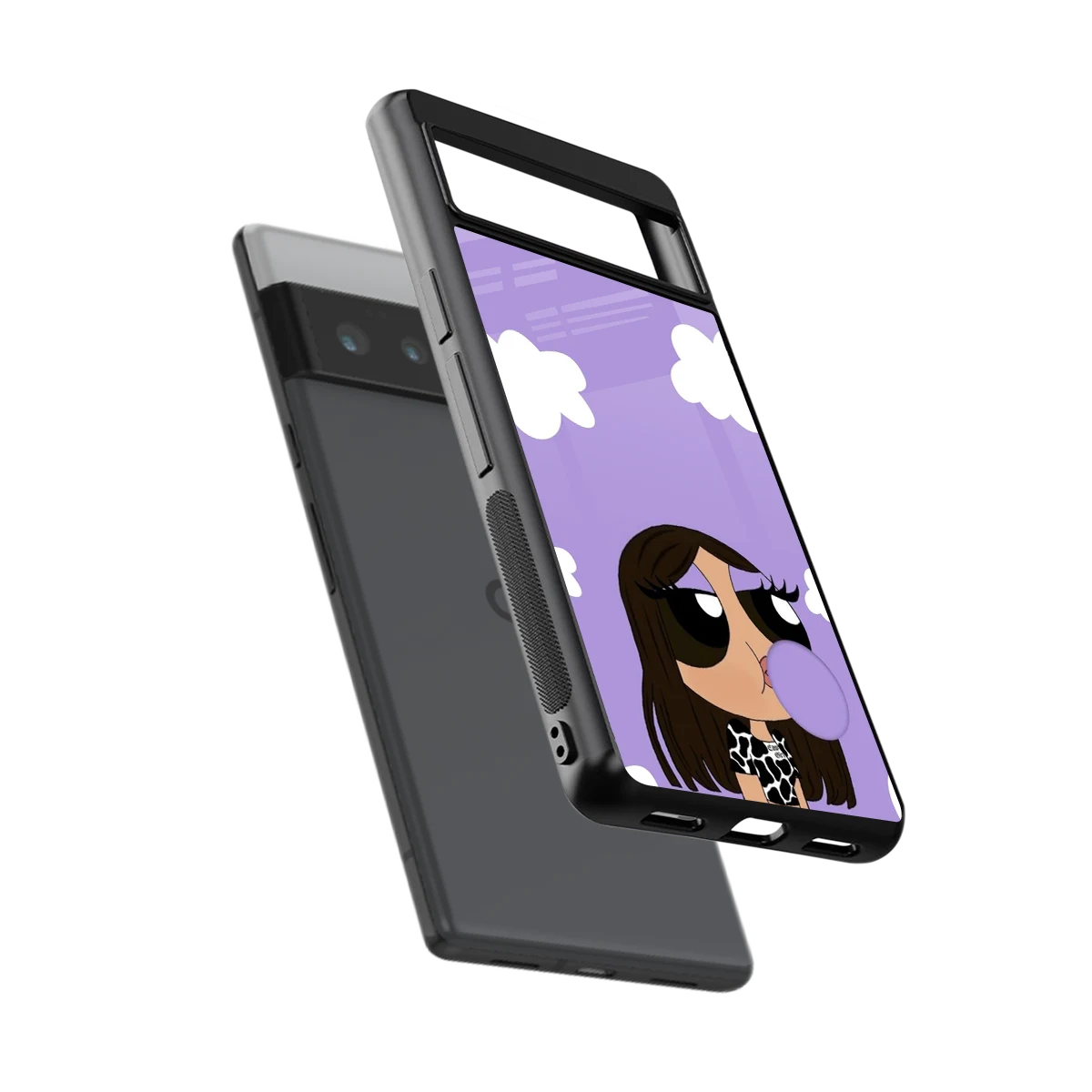 Grape Chic sleek google pixel 6 pro cover with tempered glass back and TPU edges