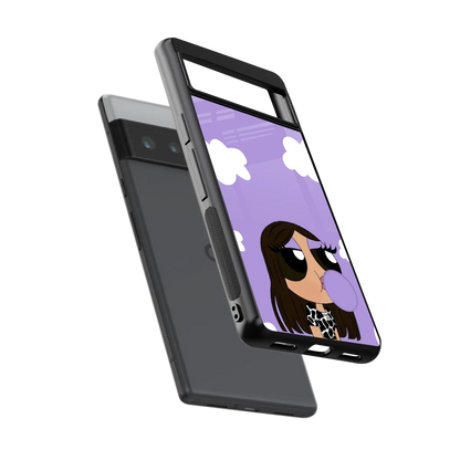 Grape Chic sleek google pixel 6 pro cover with tempered glass back and TPU edges