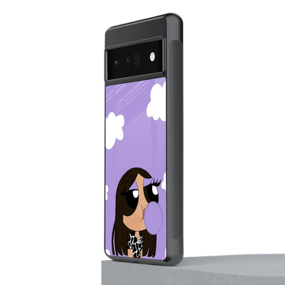 Grape Chic stylish phone case for google pixel 6 pro | glossy glass and slim fit