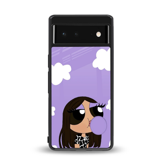 Grape Chic back phone cover | glass case for google pixel 6a