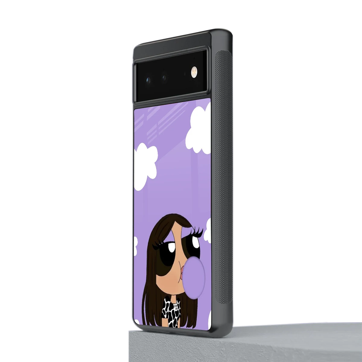 Grape Chic stylish phone case for google pixel 6a | glossy glass and slim fit