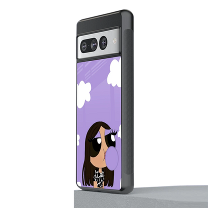 Grape Chic stylish phone case for google pixel 7 pro | glossy glass and slim fit