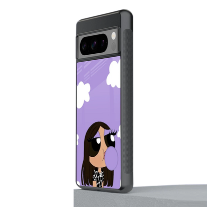 Grape Chic stylish phone case for google pixel 8 pro | glossy glass and slim fit