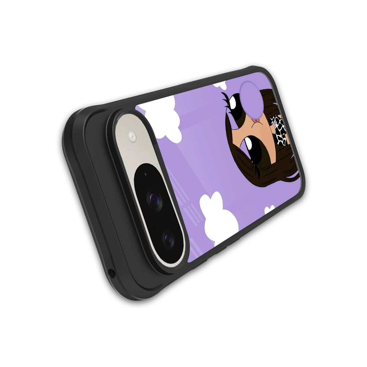 Grape Chic stylish phone case for google pixel 9 | glossy glass and slim fit