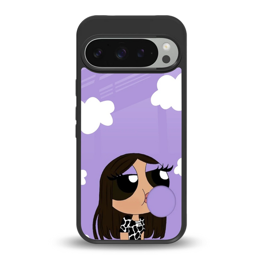 Grape Chic back phone cover | glass case for google pixel 9 pro