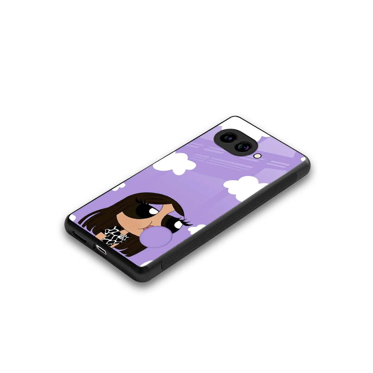 Grape Chic stylish phone case for google pixel 10a | glossy glass and slim fit