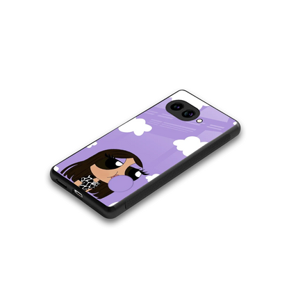 Grape Chic stylish phone case for google pixel 10a | glossy glass and slim fit