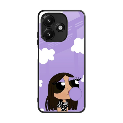 Grape Chic back phone cover | glass case for redmi 12 5g