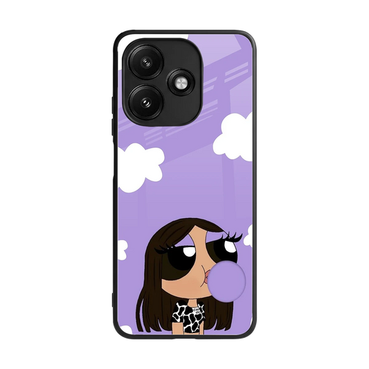 Grape Chic back phone cover | glass case for redmi 12 5g