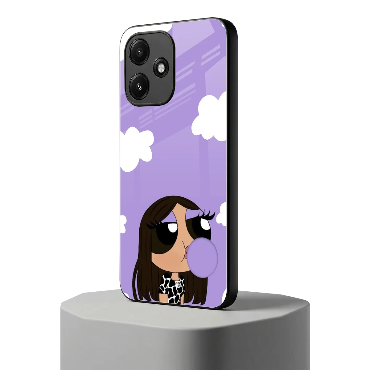 Grape Chic redmi 12 5g mobile cover | shockproof glass phone case