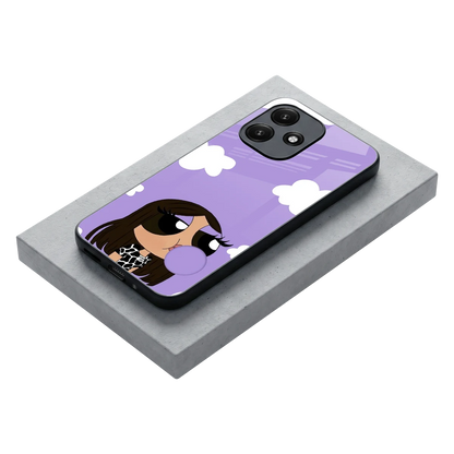 Grape Chic stylish phone case for redmi 12 5g | glossy glass and slim fit