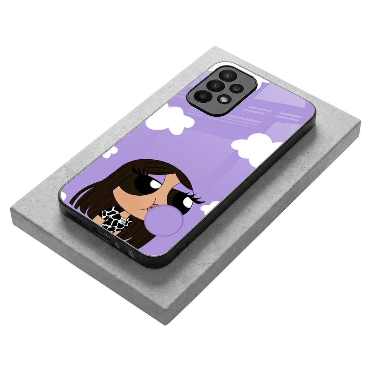 Grape Chic stylish phone case for samsung galaxy a23 | glossy glass and slim fit