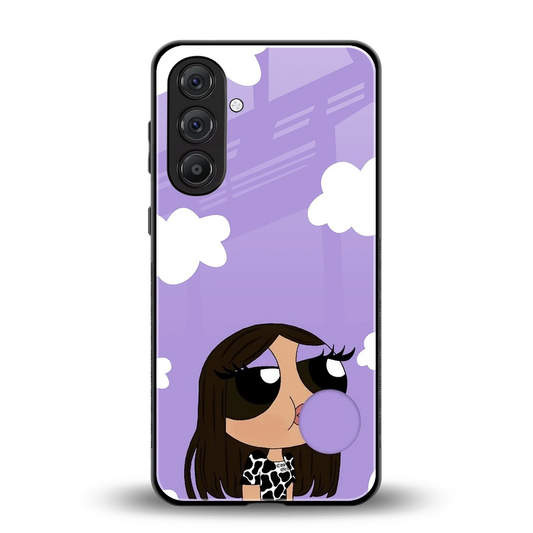 Grape Chic back phone cover | glass case for samsung galaxy m36 5g