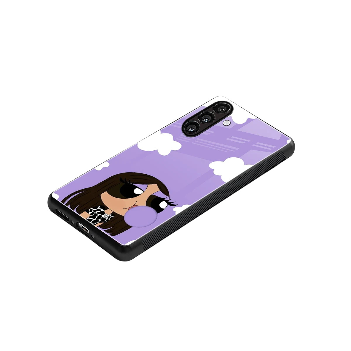 Grape Chic stylish phone case for samsung galaxy a16 5g | glossy glass and slim fit