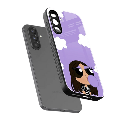 Grape Chic sleek samsung galaxy a36 5g cover with tempered glass back and TPU edges