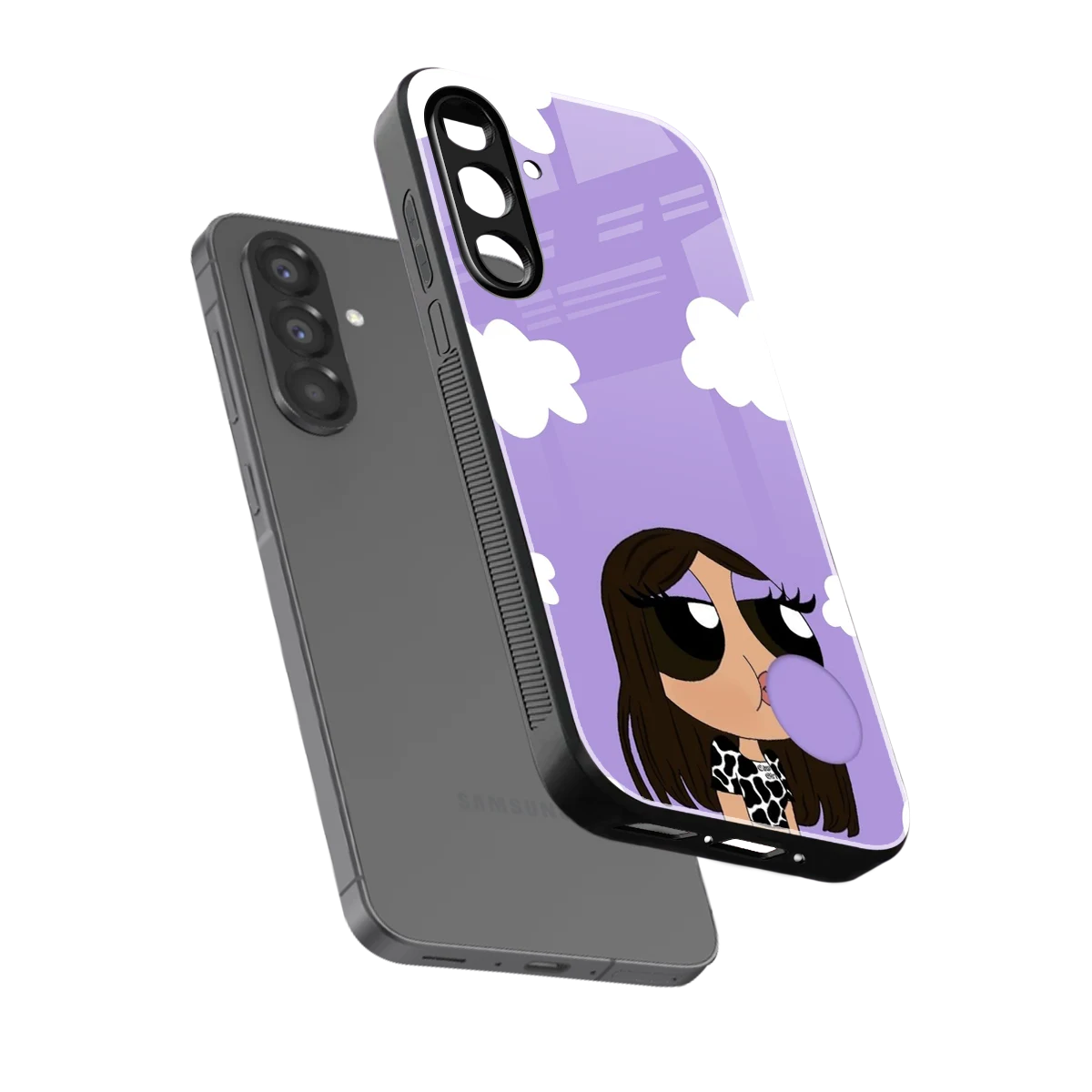 Grape Chic sleek samsung galaxy a17 5g cover with tempered glass back and TPU edges