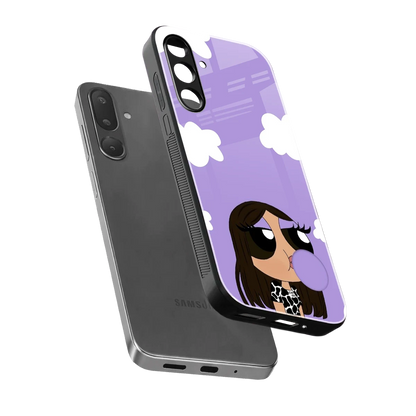 Grape Chic sleek samsung galaxy m36 5g cover with tempered glass back and TPU edges