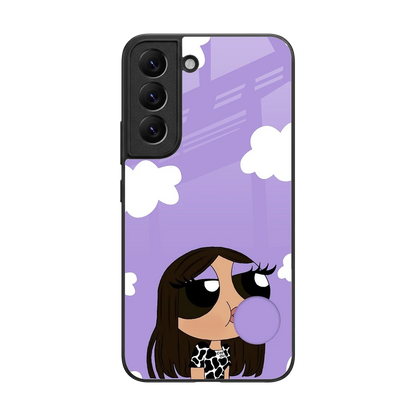 Grape Chic back phone cover | glass case for samsung galaxy s22