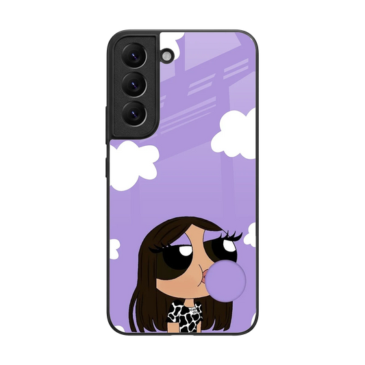 Grape Chic back phone cover | glass case for samsung galaxy s22