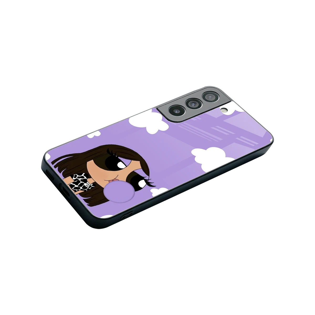Grape Chic stylish phone case for samsung galaxy s22 | glossy glass and slim fit