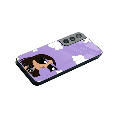 Grape Chic stylish phone case for samsung galaxy s22 | glossy glass and slim fit