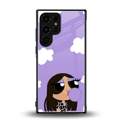 Grape Chic back phone cover | glass case for samsung galaxy s24 ultra