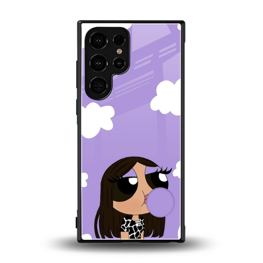 Grape Chic back phone cover | glass case for samsung galaxy s24 ultra
