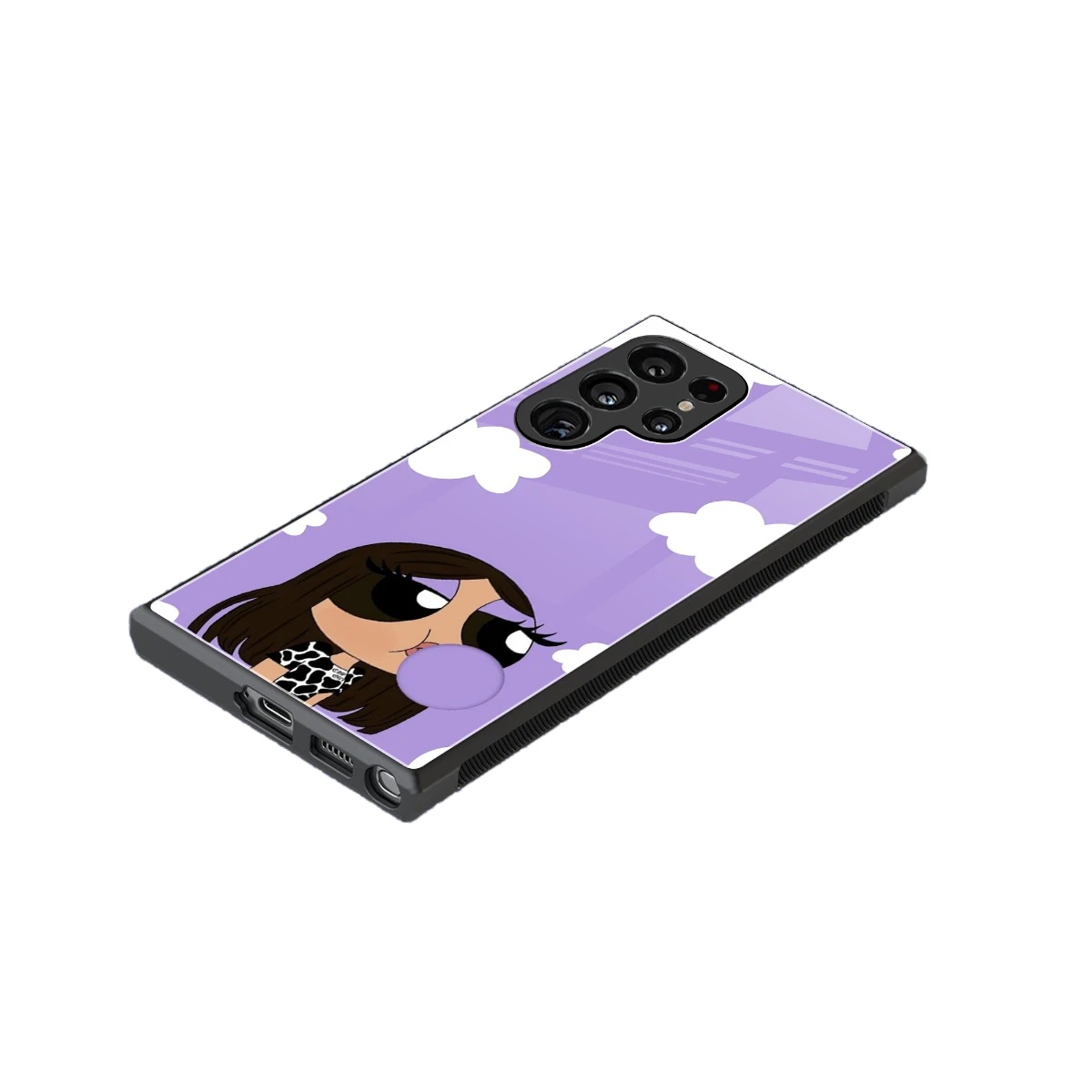 Grape Chic stylish phone case for samsung galaxy s24 ultra | glossy glass and slim fit