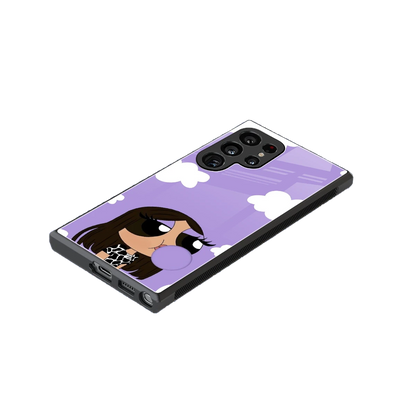 Grape Chic stylish phone case for samsung galaxy s24 ultra | glossy glass and slim fit