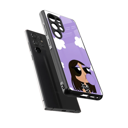 Grape Chic sleek samsung galaxy s25 ultra cover with tempered glass back and TPU edges