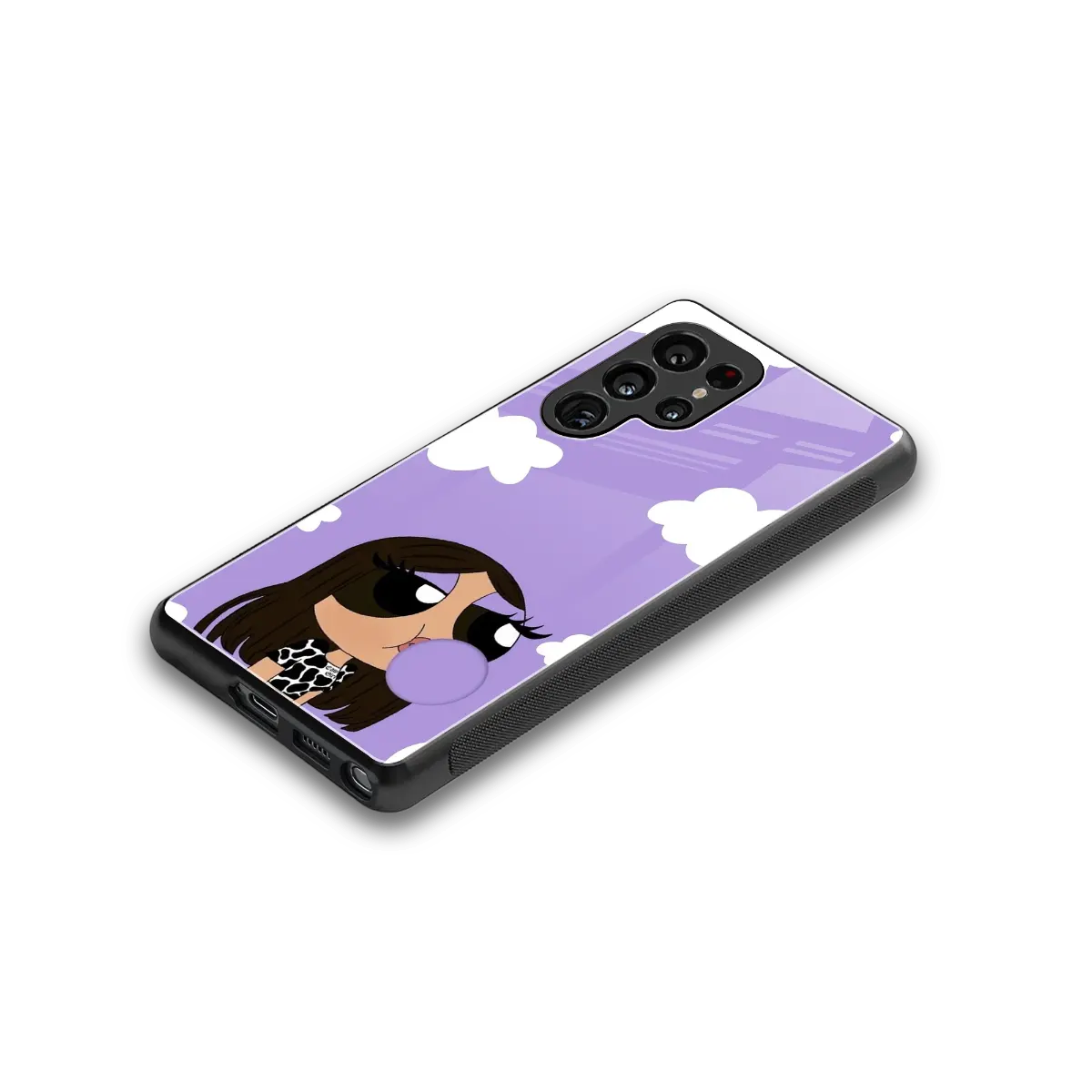 Grape Chic stylish phone case for samsung galaxy s25 ultra | glossy glass and slim fit