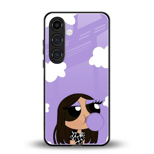 Grape Chic back phone cover | glass case for samsung galaxy s23 fe