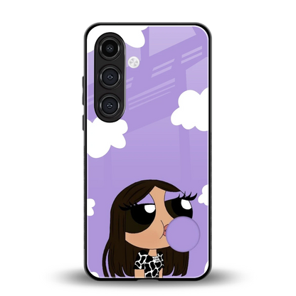 Grape Chic back phone cover | glass case for samsung galaxy s24 plus