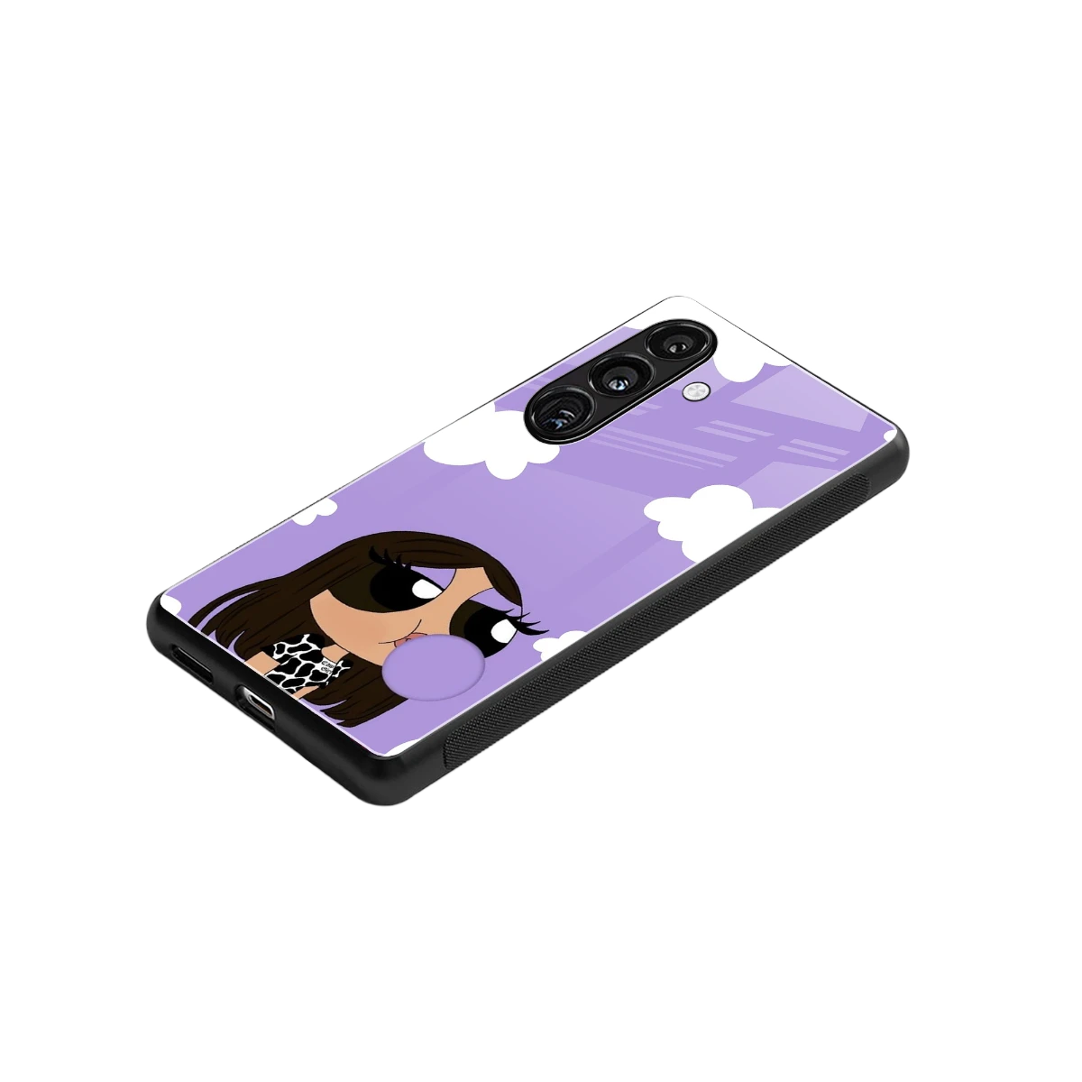Grape Chic stylish phone case for samsung galaxy s24 | glossy glass and slim fit