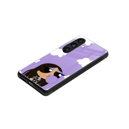 Grape Chic stylish phone case for samsung galaxy s24 | glossy glass and slim fit