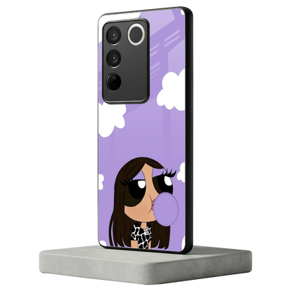 Grape Chic vivo v27 5g mobile cover | shockproof glass phone case