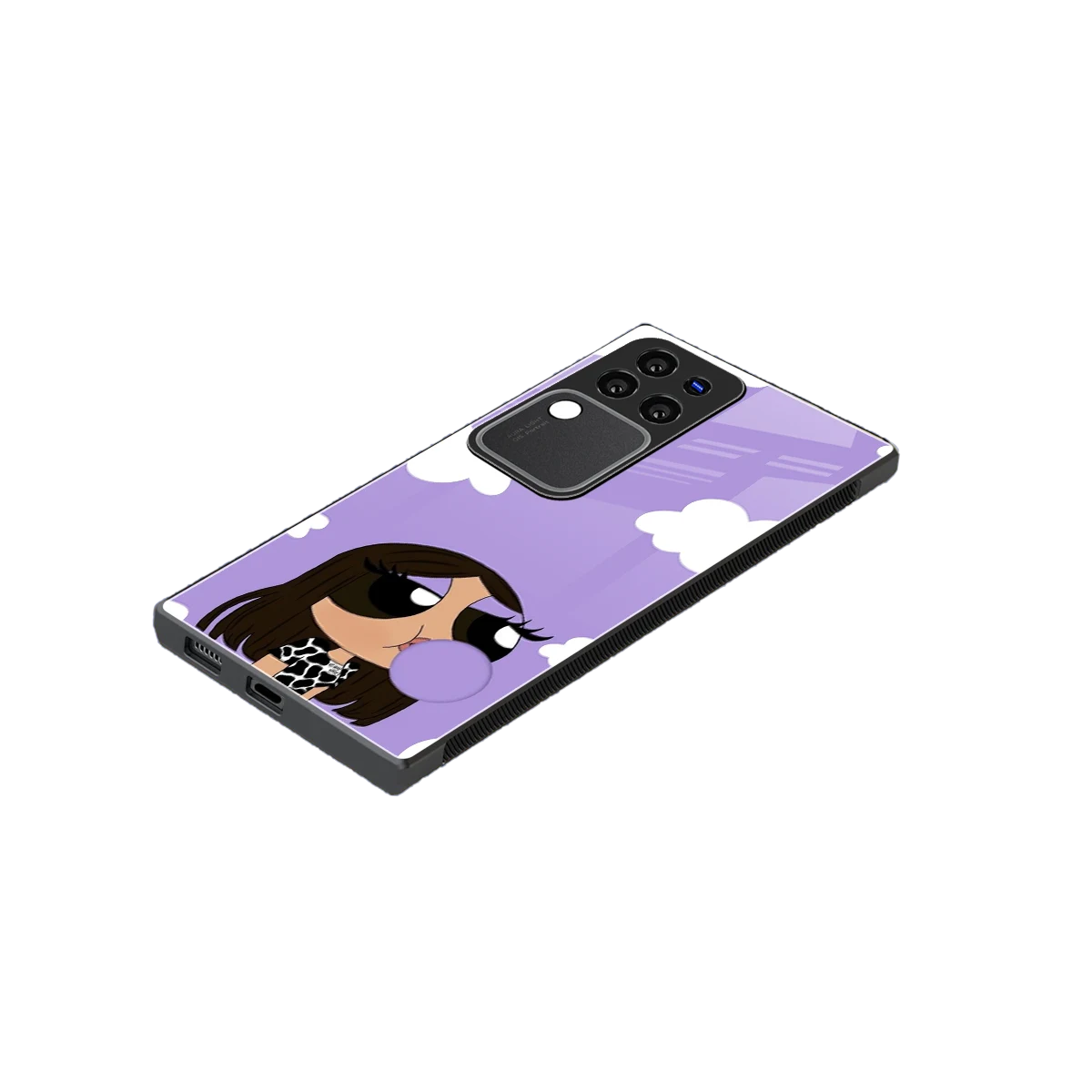 Grape Chic stylish phone case forvivo v30 pro | glossy glass and slim fit