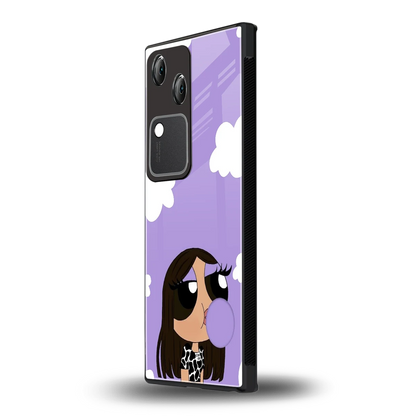 Grape Chic vivo v30 mobile cover | shockproof glass phone case