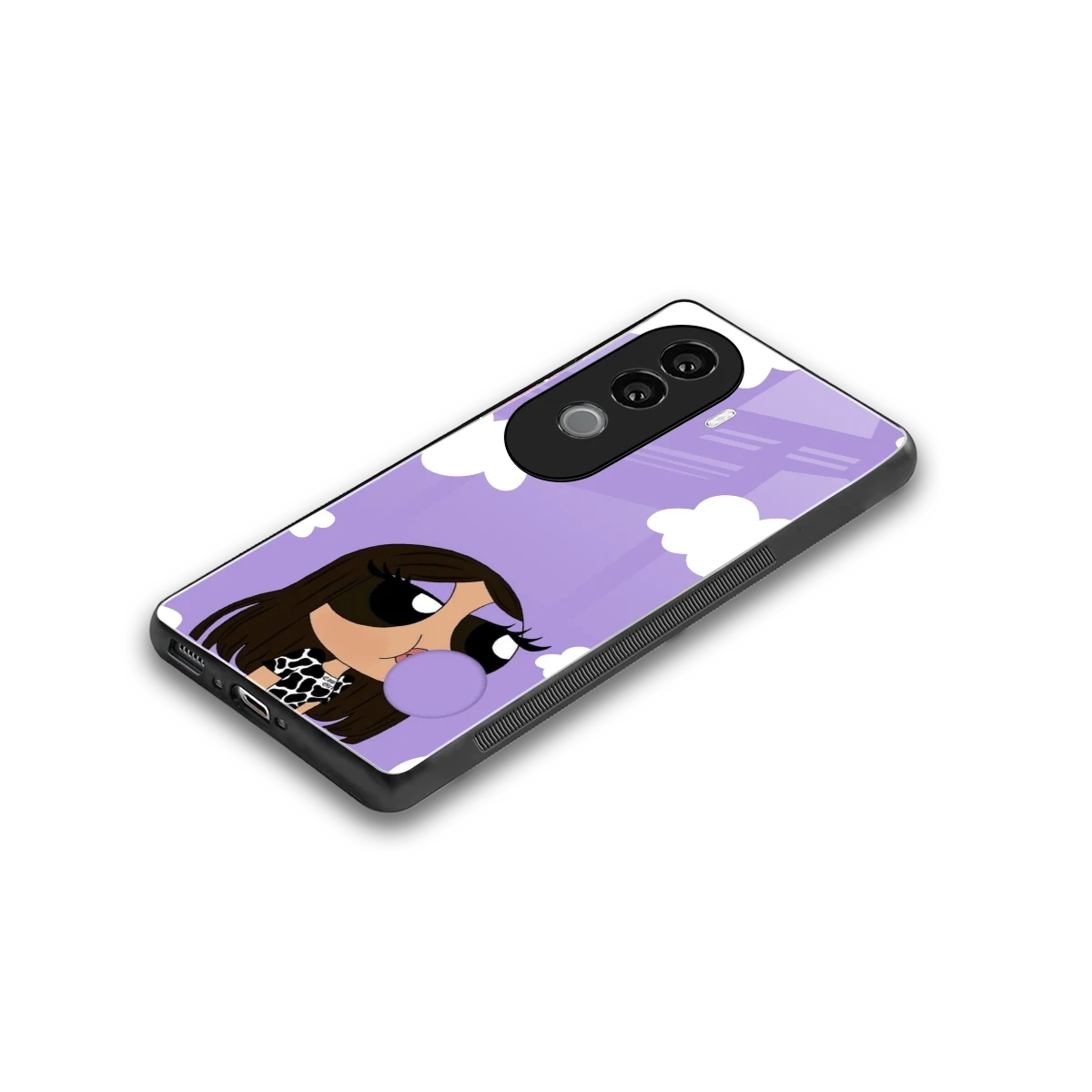 Grape Chic stylish phone case for vivo v40e | glossy glass and slim fit