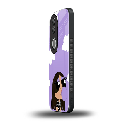 Grape Chic vivo v50 mobile cover | shockproof glass phone case