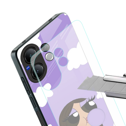 Grape Chic stylish phone case for vivo v60 | glossy glass and slim fit