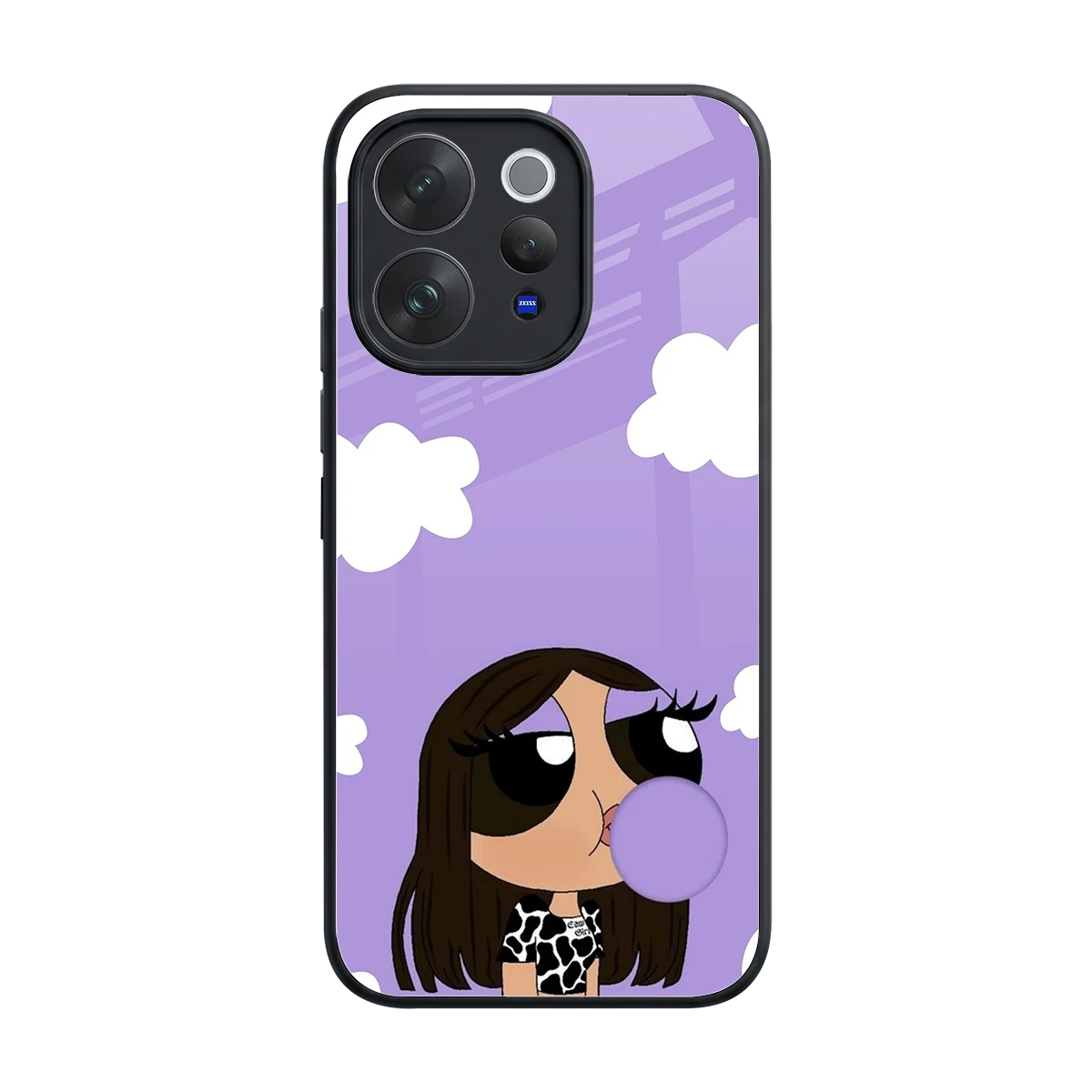 Grape Chic back phone cover | glass case for vivo v70