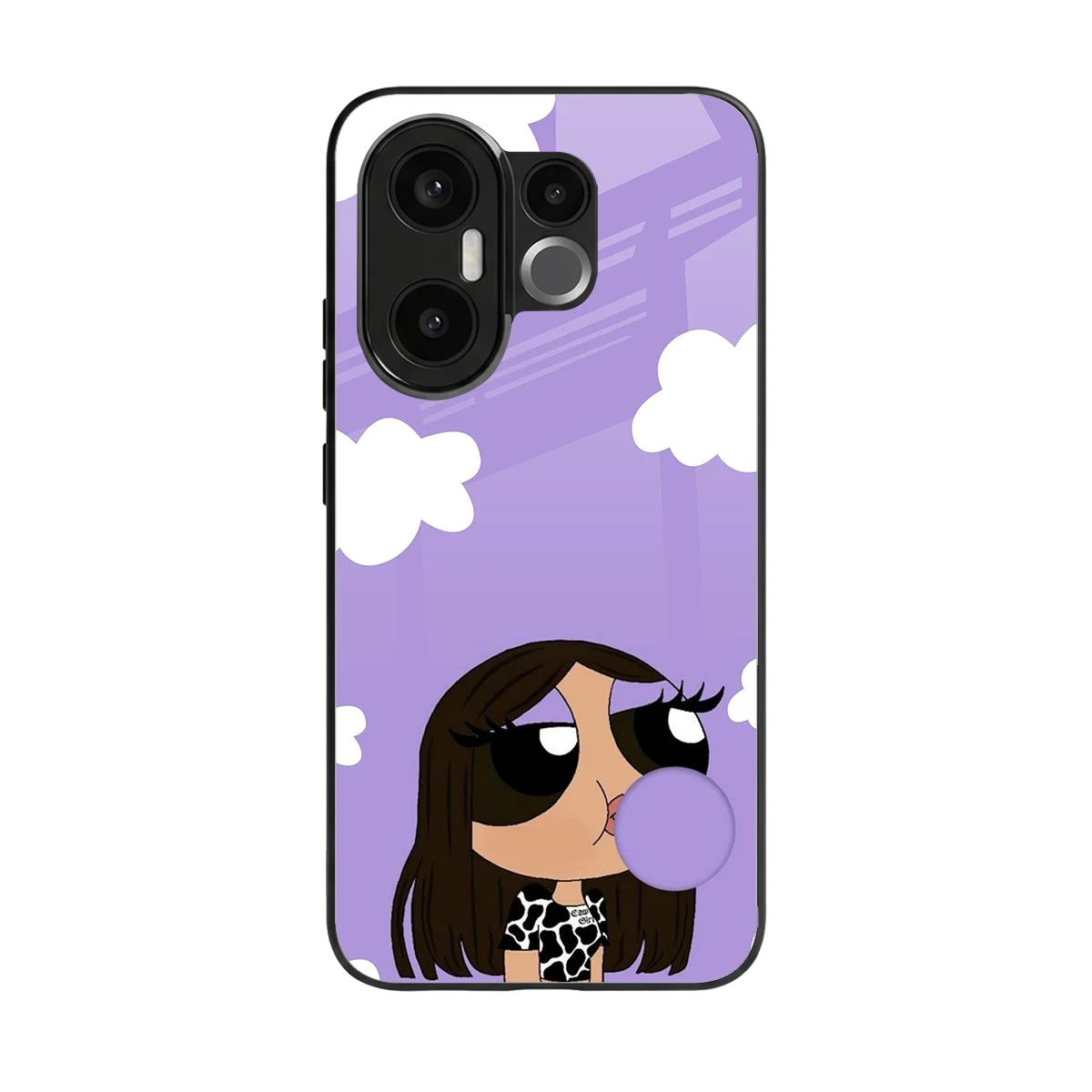Grape Chic back phone cover | glass case for vivo x200 fe