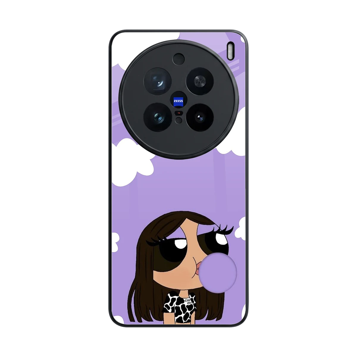 Grape Chic back phone cover | glass case for vivo x200 pro