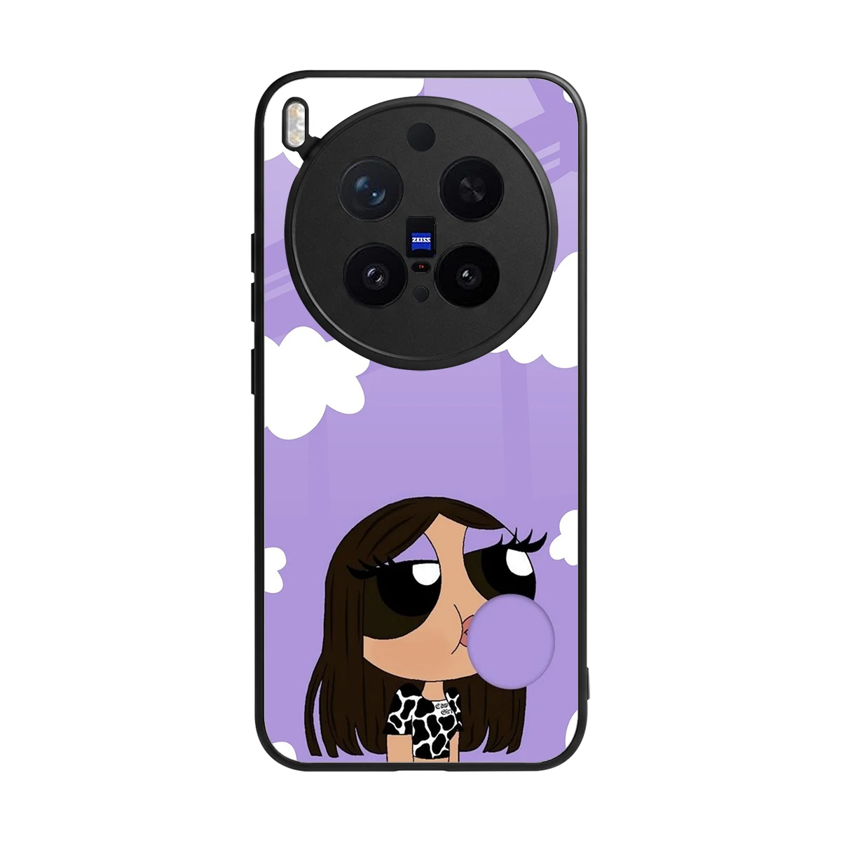 Grape Chic back phone cover | glass case for vivo x300 pro