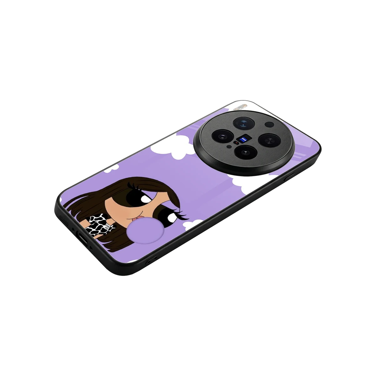 Grape Chic stylish phone case for vivo x300 pro | glossy glass and slim fit