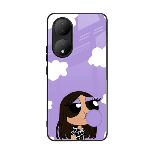 Grape Chic back phone cover | glass case for Vivo-y100